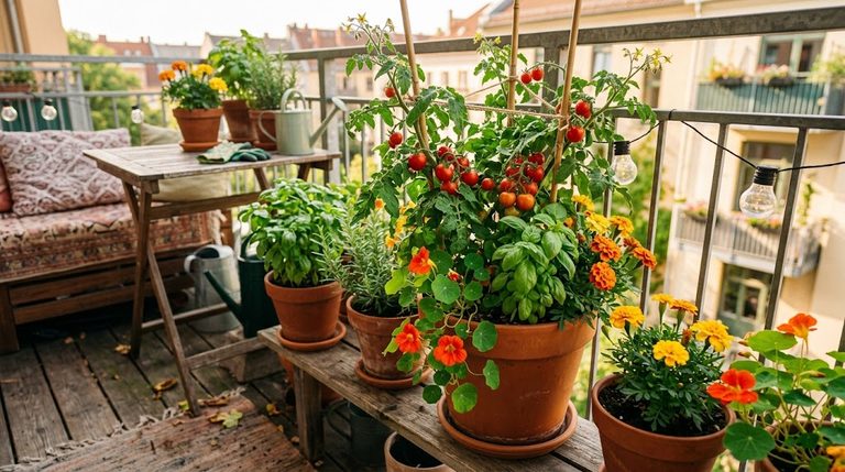 Best companion plants for balcony tomatoes container gardening