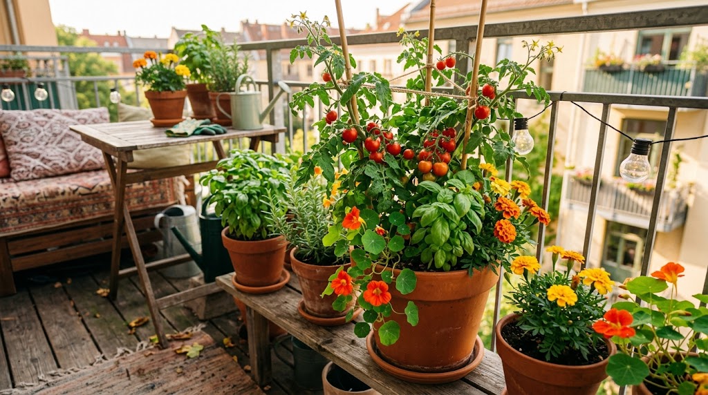 Best companion plants for balcony tomatoes container gardening