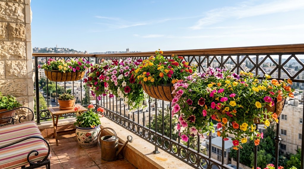 Best hanging basket plants for sunny balconies