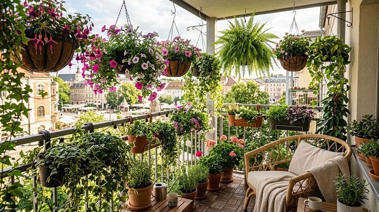 Best hanging plants for balcony container gardening