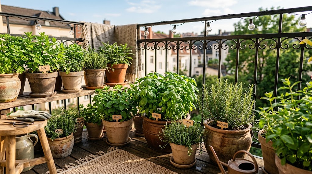 Best potted herbs for apartment balconies container garden